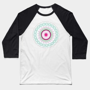 Colorful Wish Mandala Baseball T-Shirt